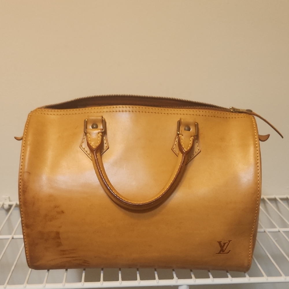 Louis Vuitton Brown Leather Satchel